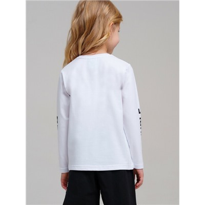 Фуфайка трикотажная для девочек (футболка с длинными рукавами)