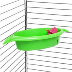 Ванночка-купалка для птиц «Листочек», 18.3×9×3.8 см, микс цветов