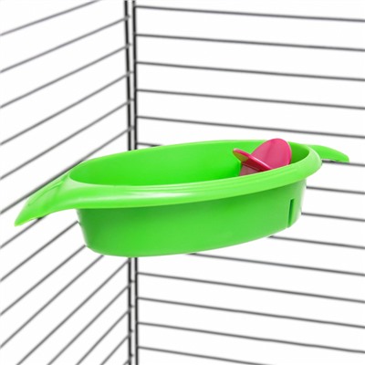 Ванночка-купалка для птиц «Листочек», 18.3×9×3.8 см, микс цветов