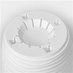 Горшок для цветов с поддоном «Дюна», 5.5 л, пластиковый, белый