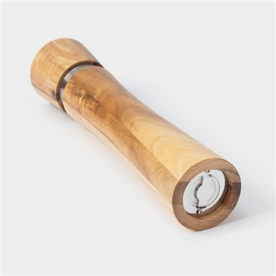 Мельница для специй Magistro Wooden, 5.5×26.5 см, керамический механизм, коричневая