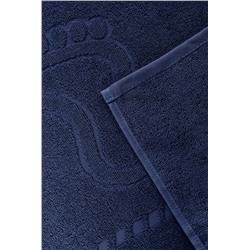 Комплект полотенец для ног махровое Софатекс 50 * 70 коврик ножки 2шт (Синий)