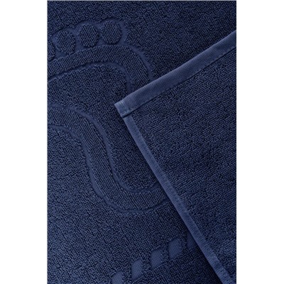 Комплект полотенец для ног махровое Софатекс 50 * 70 коврик ножки 2шт (Синий)