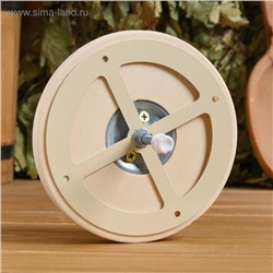 Вентиляционный клапан, липа, d=95 мм, металлическое основание, «Добропаровъ»