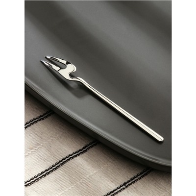 Вилка десертная из нержавеющей стали Magistro Wave, длина 14.7 см, цвет серебряный