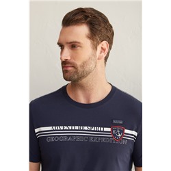 Фуфайка (футболка) муж BeGood SS23MJ240A темно-синий