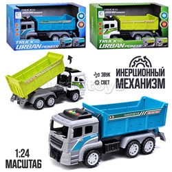 Машина "Строительная" на батарейках, в коробке