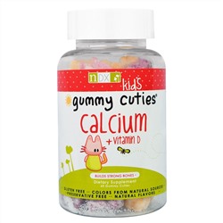 Natural Dynamix (NDX), Жевательные фигурки Gummy Cuties для детей, кальций + витамин D, 60 жевательных фигурок