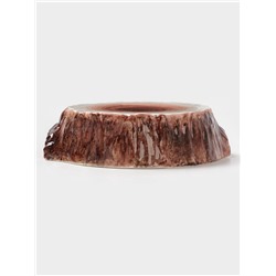 Блюдо для подачи Magistro Wood, 20.5×18.7×5.5 см, фарфор, коричневое