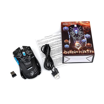 Мышь оптическая беспроводная Dialog Gan-Kata MRGK-12UR RF (black)