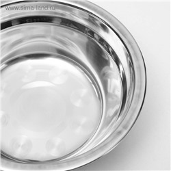 Подставка с мисками, 2×350 мл, высота 30 см, разборная, чёрная