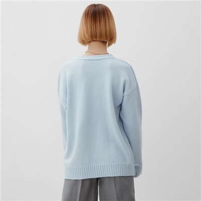 Джемпер женский MINAKU: Knitwear collection, светло-голубой, размер 46-48