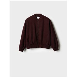 Куртка текстильная для девочек (бомбер)