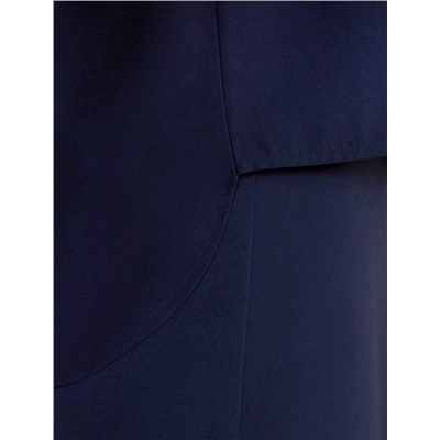 Укороченная блузка с V вырезом из плотного лиоцелла