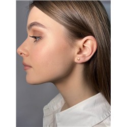 Серьги-пусеты из золочёного серебра 925 пробы 404002-948з