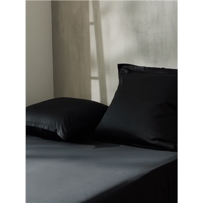 Простыня евро SL Home Tencel, 235×240 см, чёрная, тенсель