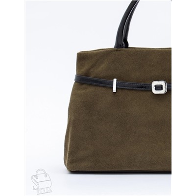 Сумка женская кожаная 91156MSS army green Velina Fabbiano-Safenta в Новосибирске