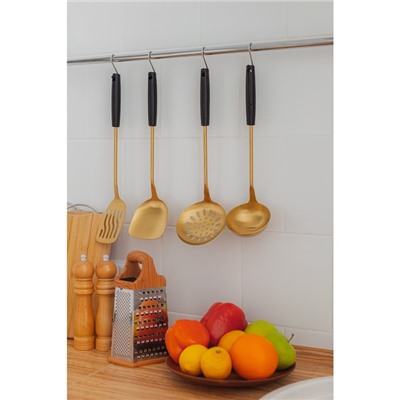 Тёрка шестигранная Доляна «Деревушка», 14.5×11×23 см, цвет коричневый