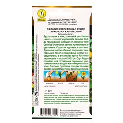 Семена цветов Сальвия Редди ярко-алая карликовая  С. Hem Genetics Золотая серия, Ц/П,7 шт.