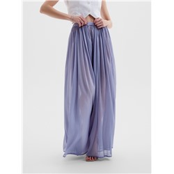 Юбка макси женская MINAKU: Casual Collection, серо-голубая, размер 46