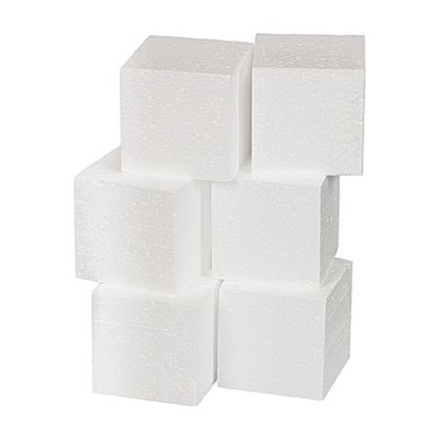 Набор фигурок из ПЕНОПЛАСТА №015 01 "Куб" 6 х 6 х 6см 6шт 60мм DPZ-S 01 Love2art