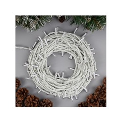 УЦЕНКА Гирлянда «Нить» 20 м, IP20, белая нить, 200 LED, свечение жёлтое, 8 режимов, 220 В