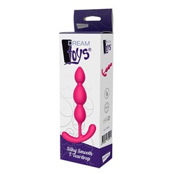 Розовый анальный стимулятор SILKY SMOOTH T-TEARDROP - 11 см.