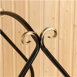 Дровница «Корзинка», 54×41×46 см, металл, чёрная