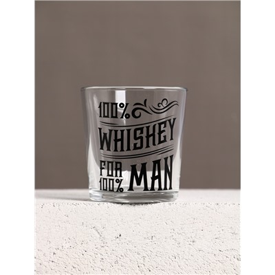 Подарочный набор «На удачу»: гель для душа виски 250 мл и стакан для виски, Чистое счастье