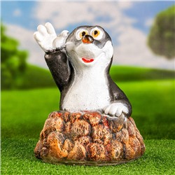 Садовая фигура из гипса «Крот в норке», 30×25×25 см