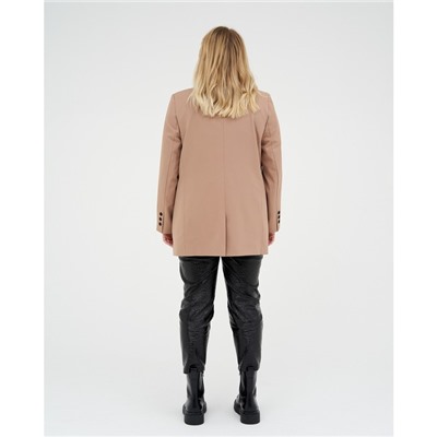 Пиджак женский MIST plus-size, размер 52, бежевый