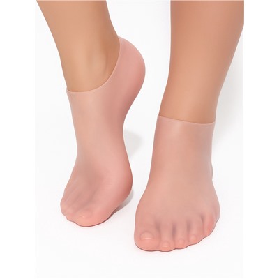 Носочки для педикюра, силиконовые, универсальный размер, розовые