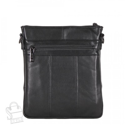 Сумка мужская кожаная 2301Z black Zinimsk