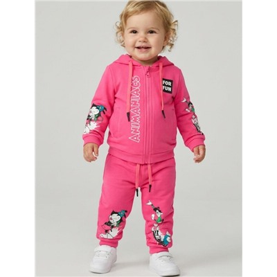 Комплект детский трикотажный для девочек: толстовка, брюки