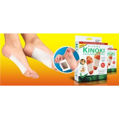Пластырь на стопы для выведения токсинов Kinoki (набор 10 шт)