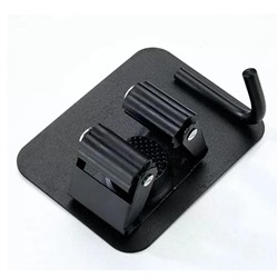 Держатель для швабры настенный с крючком, металлический, самоклеящийся