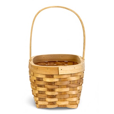 Корзина плетёная для хранения, 22×15.5×12 см, ручка h=13, секвойя, Greengo