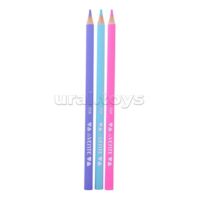 Карандаши цветные "Triolino Ultra 4М. Pastel" 12 цв., пастельная цветовая палитра