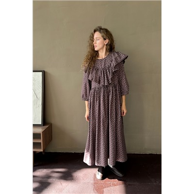 Платье женское  STREET074/04/Вишневый, белый