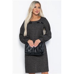 Платье Шарли (черно-бежевое) П12362-18