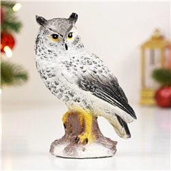 Садовая фигура из гипса «Сова полярная», 17×11×8 см