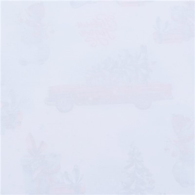 Бумага упаковочная новогодняя глянцевая «Новогодний лес», 70×100 см