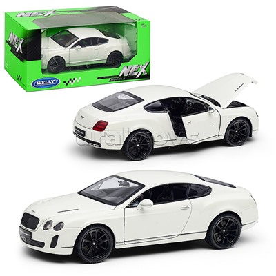 Машинка 1:24 Bentley Continental Supersports, белый