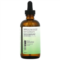 Now Foods, Solutions, сертифицированное на 100% чистое органическое аргановое масло, 118 мл (4 жидк. унции)