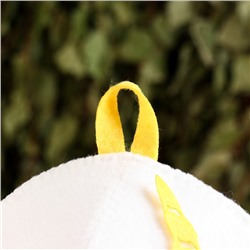 Шапка для бани и сауны «Лера», полиэстер, детская, белая