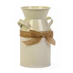 Кашпо - ваза «Гленн», 10×10×19 см, 1.2 л, бежевое