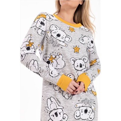 Сорочка с длинным рукавом начес М325413сж