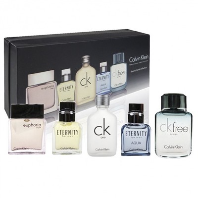 Подарочный парфюмерный набор Calvin Klein Deluxe Travel Collection 5 в 1