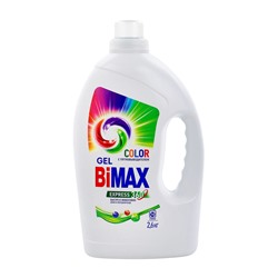 Жидкое средство для стирки BiMax Color, гель, для разноцветных тканей, 2.6 л