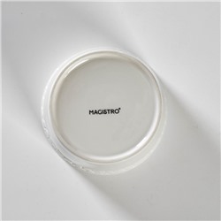 Банка для сыпучих Magistro Rodos, 600 мл, 12.5×15.4 см, фарфор, белая